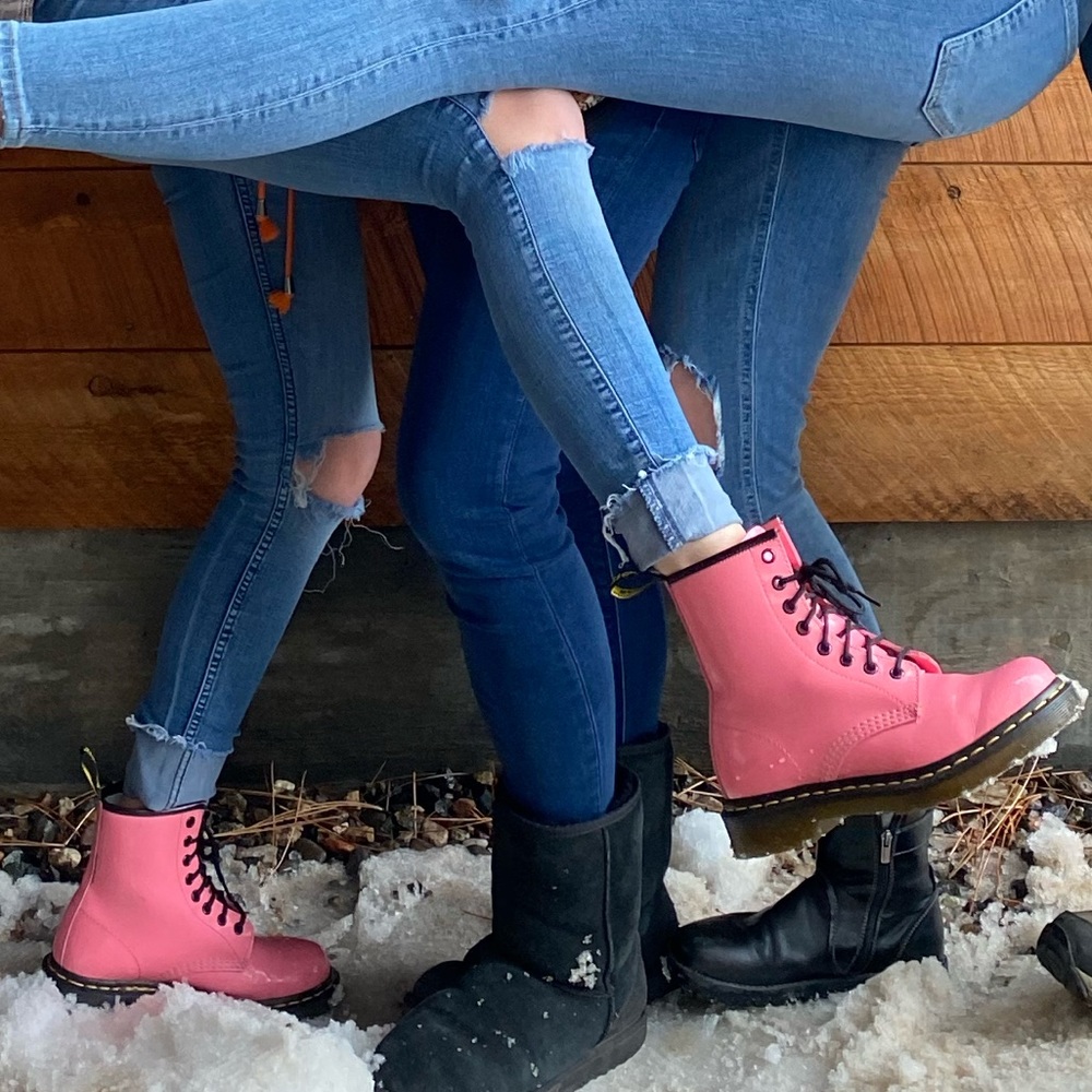 Pink doc martins